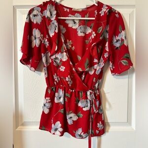 Sienna Sky Red Floral Blouse
